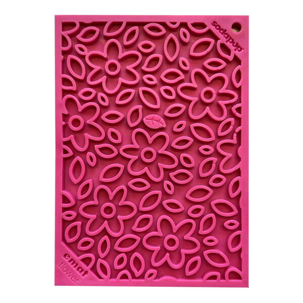 SodaPup Emat Flower Power Enrichment Lick Mat (Pink)