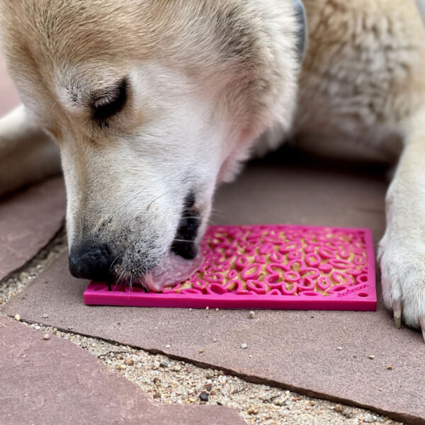 SodaPup Emat Flower Power Enrichment Lick Mat (Pink)