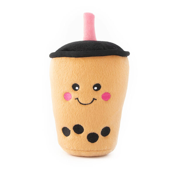 Milk Boba Tea Plush Dog Toy