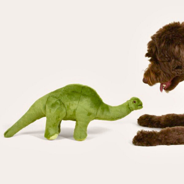 Fluff & Tuff Emily Brontosaurus Durable Plush Dog Toy