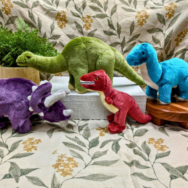 Fluff & Tuff Emily Brontosaurus Durable Plush Dog Toy