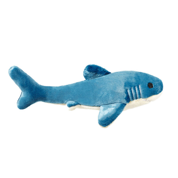Fluff & Tuff Tank Shark Durable Plush Dog Toy (Small)