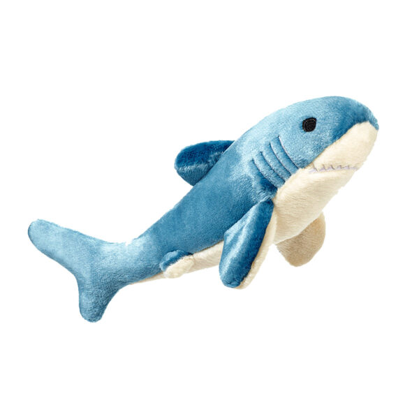 Fluff & Tuff Tank Shark Durable Plush Dog Toy (Small)