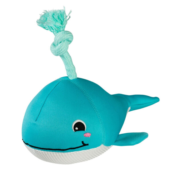 Petshop by Fringe Studio Splashy Whale Floating Dog Toy