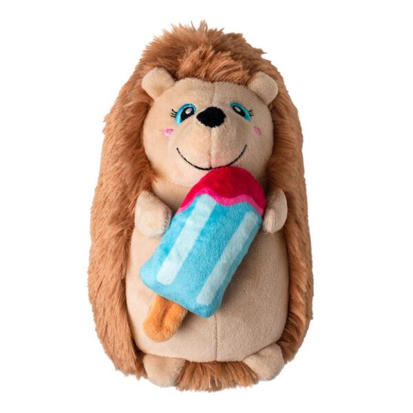 Petshop by Fringe Studio Be Cool, Be Hedgy Hedgehog Ice Cream Plush Dog Toy