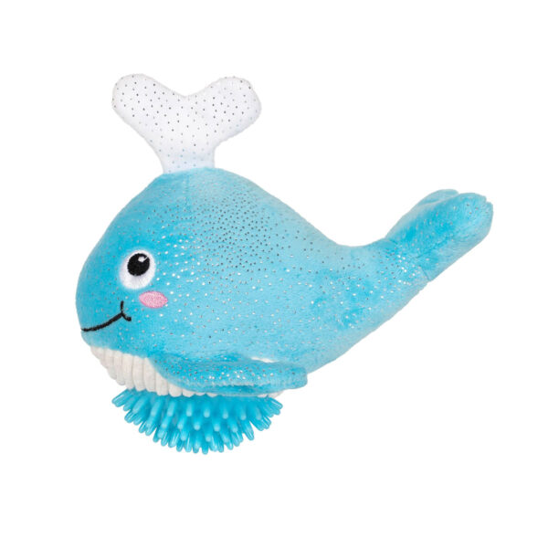 Petshop by Fringe Studio Feeling Whaley Good Plush/Spikey Ball Dog Toy