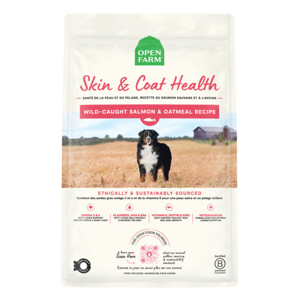 Open Farm Tailored Needs Skin & Coat Health Wild-Caught Salmon & Oatmeal Recipe Dog Kibble