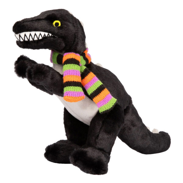 Fluff & Tuff Halloween Rocky T-Rex Durable Plush Dog Toy