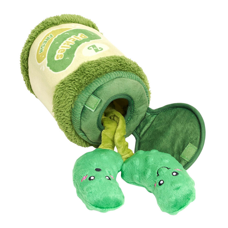 ZippyPaws Bungee Burrow Pickle Jar Interactive Dog Toy