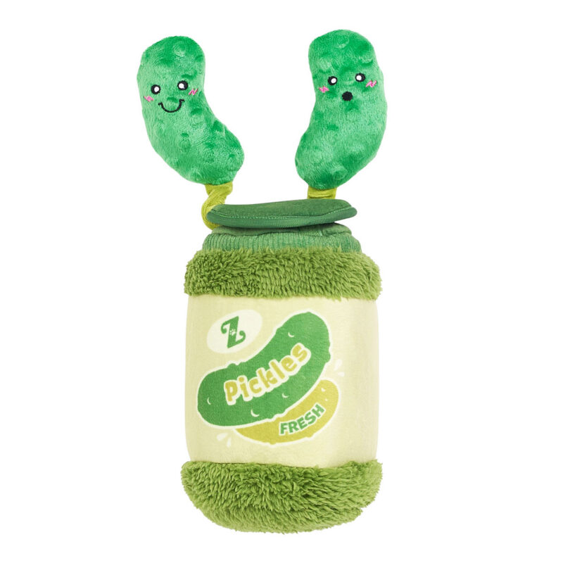 ZippyPaws Bungee Burrow Pickle Jar Interactive Dog Toy