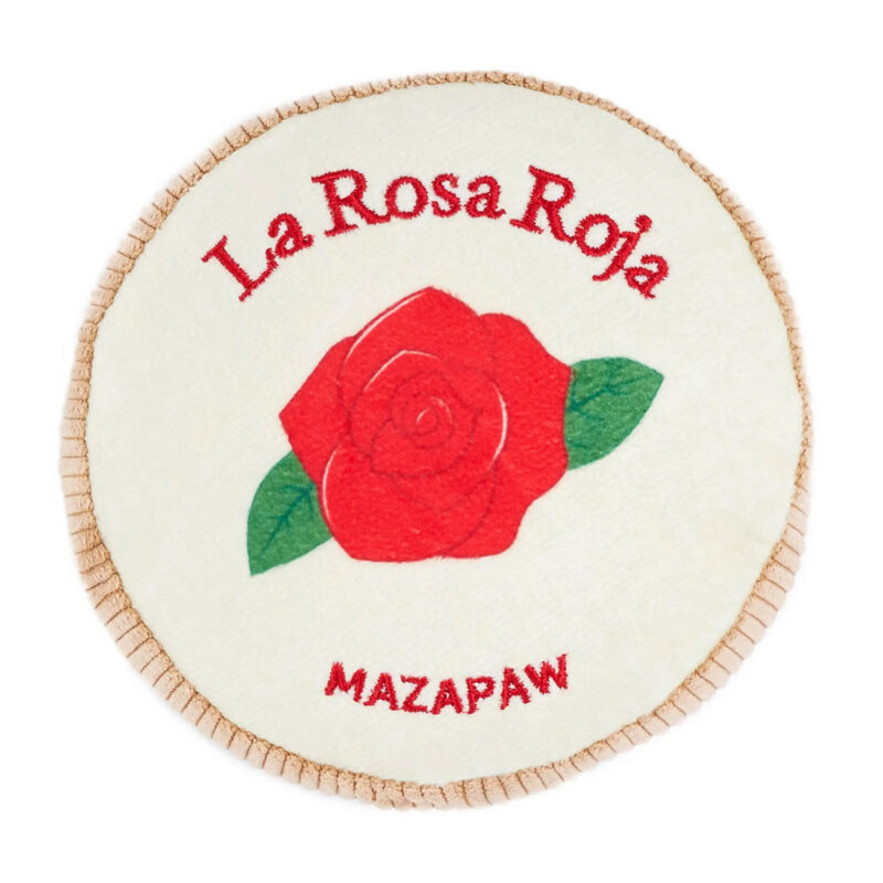 ZippyPaws Squeakie Pattiez La Rosa Roja Mazapaw Plush Dog Toy