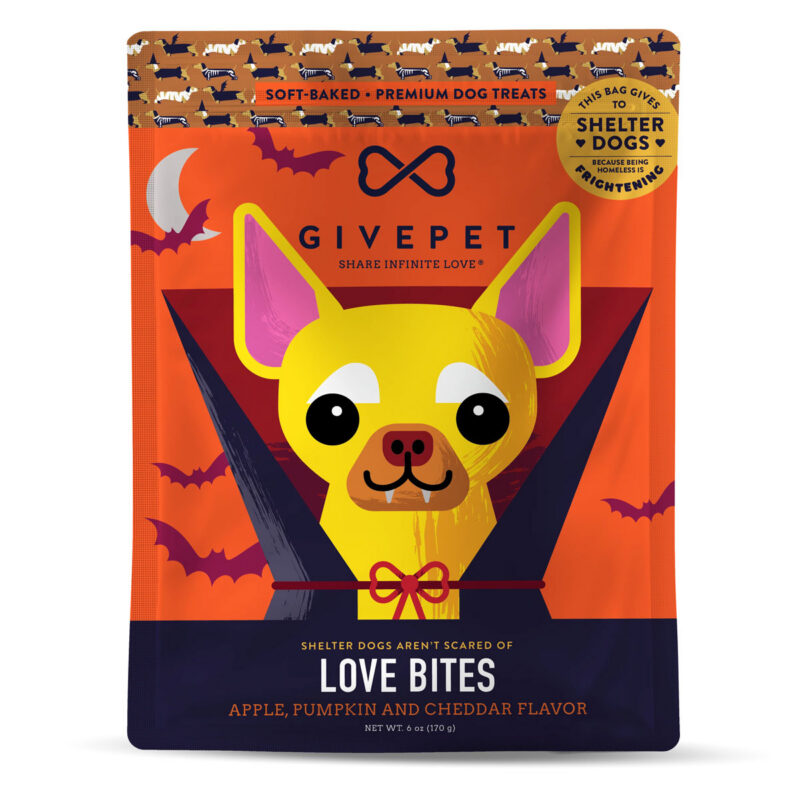 GivePet Halloween Soft-Baked Love Bites Premium Dog Treats